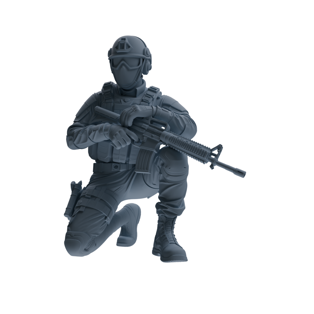MRY-SFW SSTR358 Modern American Mercenary Garrison Four-Person Group