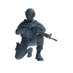 MRY-SFW SSTR358 Modern American Mercenary Garrison Four-Person Group