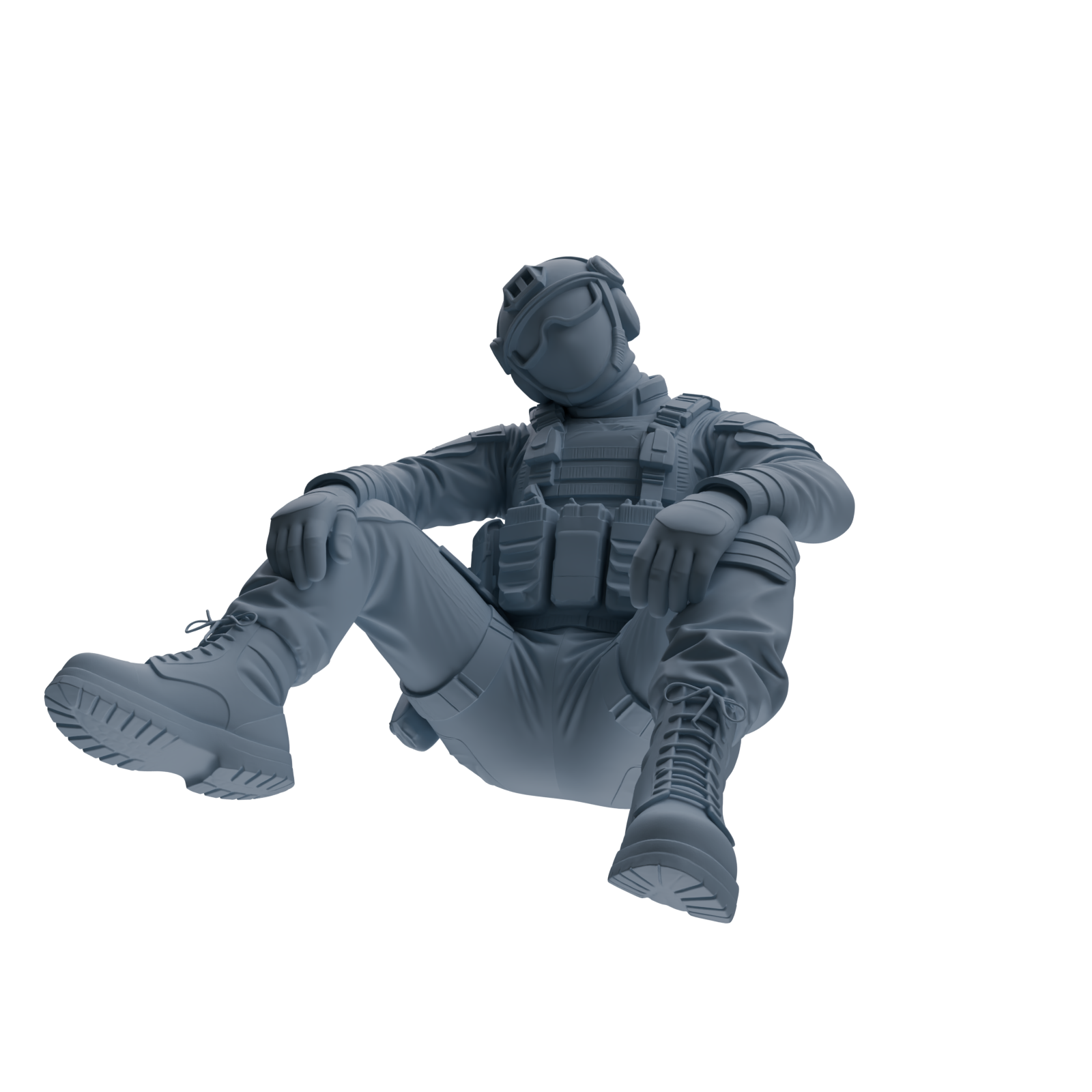 MRY-SFW SSTR353 Modern American Mercenary Rest 3 Four-Person Group