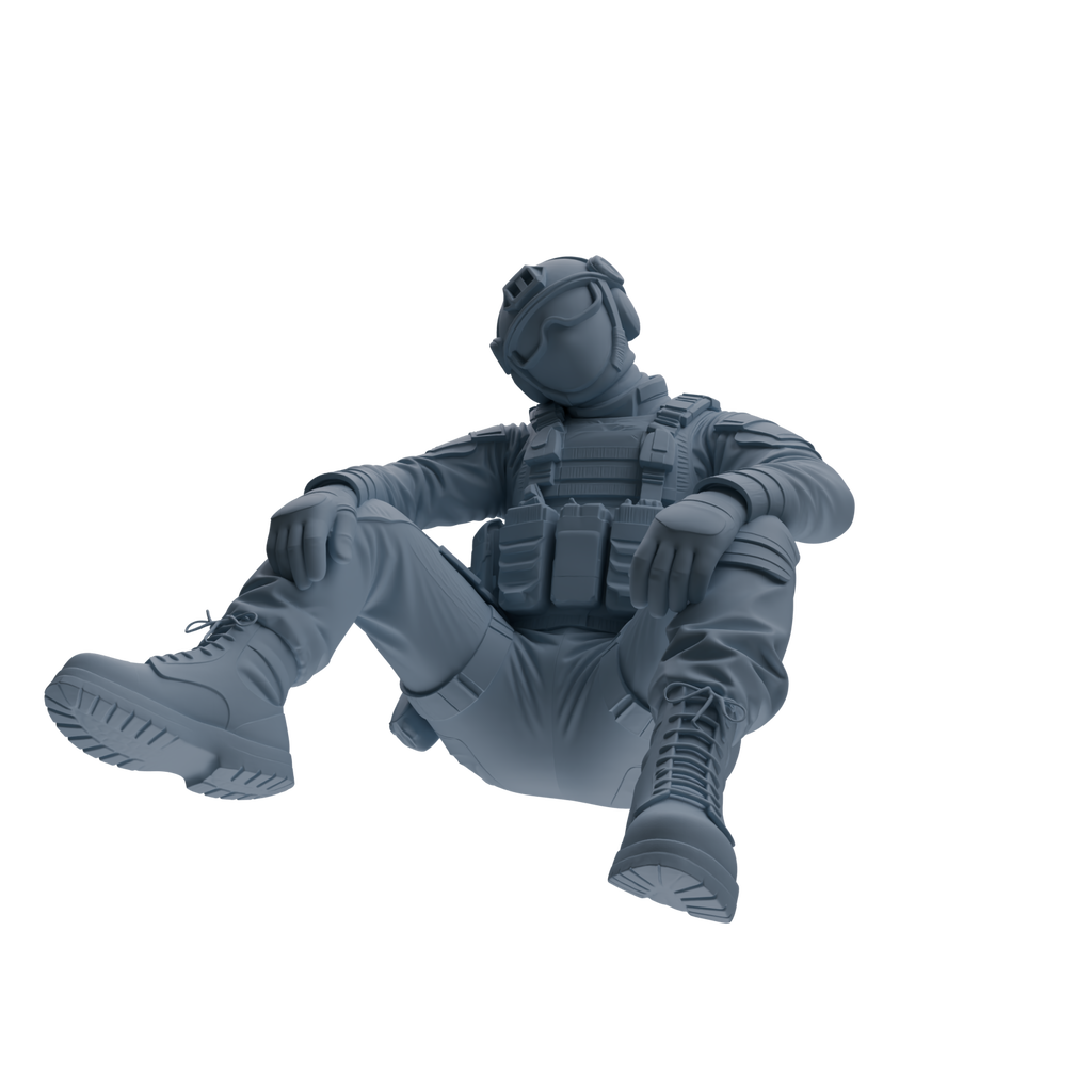 MRY-SFW SSTR353 Modern American Mercenary Rest 3 Four-Person Group