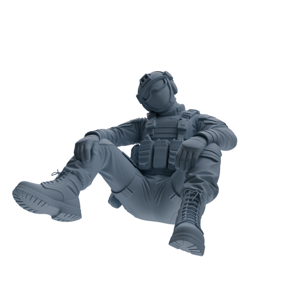 MRY-SFW SSTR353 Modern American Mercenary Rest 3 Four-Person Group