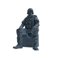 MRY-SFW SSTR332 Modern Counter-Terrorism SWAT Fire Support Operator Rest 2 Four-Person Group