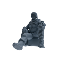 MRY-SFW SSTR333 Modern Counter-Terrorism SWAT Fire Support Operator Rest 3 Four-Person Group