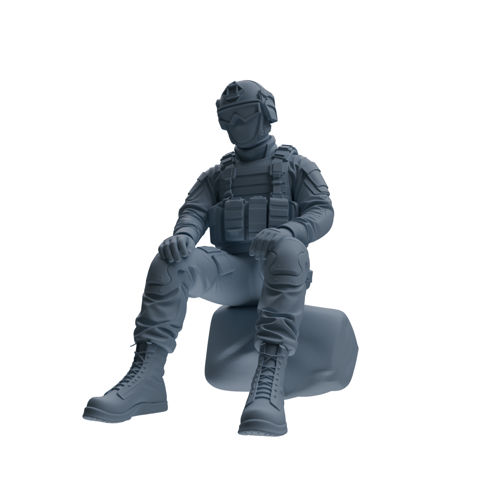 MRY-SFW SSTR351 Modern American Mercenary Rest Four-Person Group