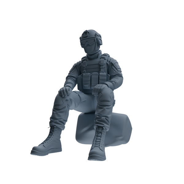 MRY-SFW SSTR351 Modern American Mercenary Rest Four-Person Group