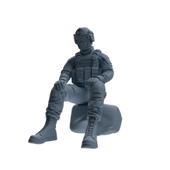 MRY-SFW SSTR351 Modern American Mercenary Rest Four-Person Group