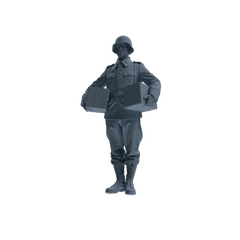 MRY-SFW SSTR220 WWII French Army Logistics Soldier Logistics Four-Person Group