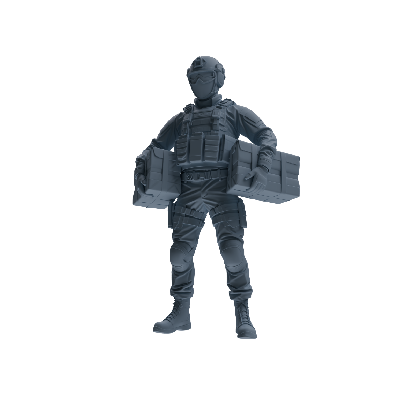 MRY-SFW SSTR344 Modern American Mercenary Carrying Four-Person Group