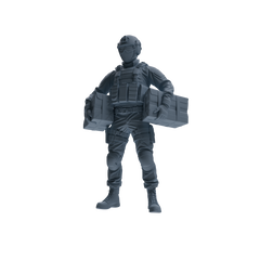 MRY-SFW SSTR344 Modern American Mercenary Carrying Four-Person Group