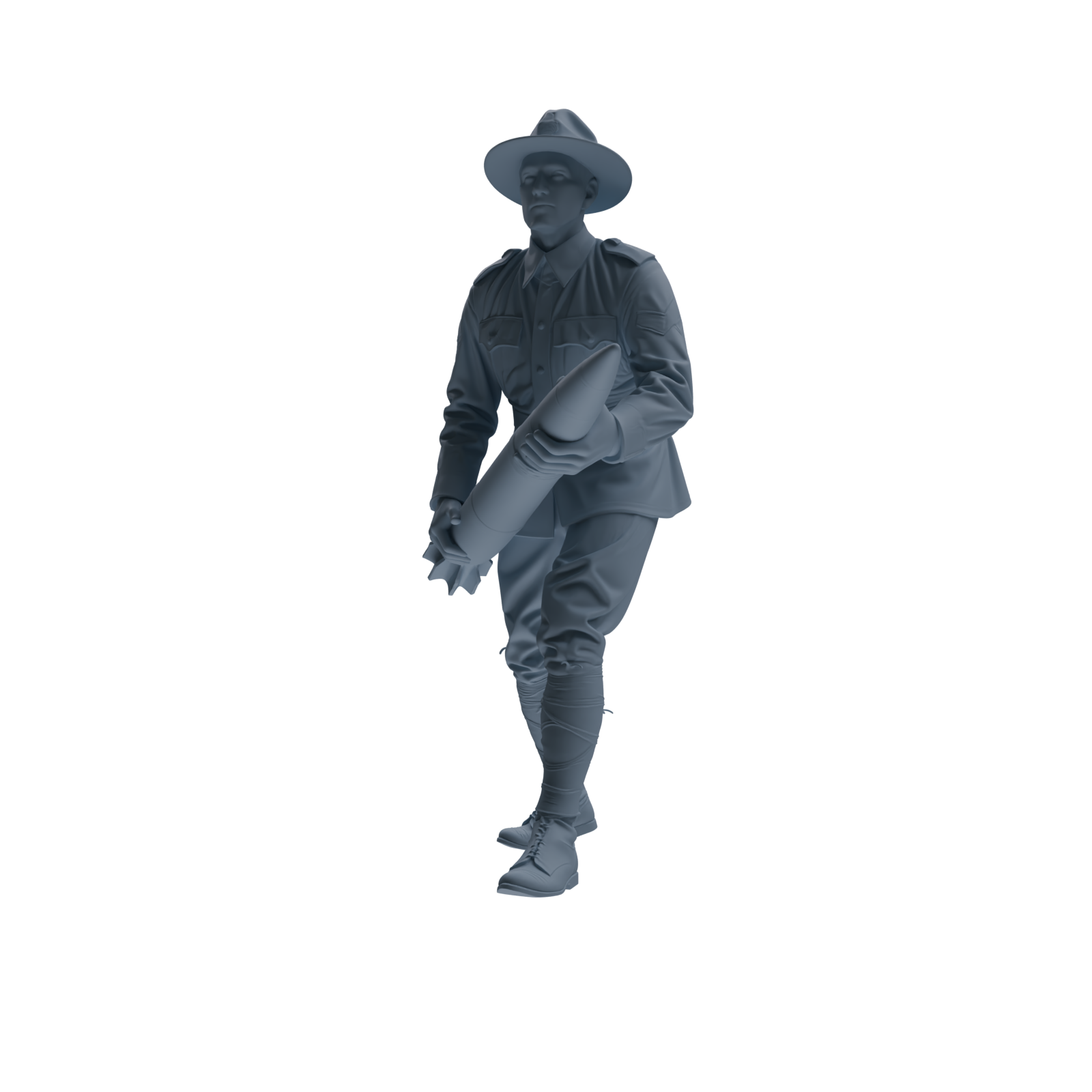 MRY-SFW SSTR264 WWI U.S. Army Logistics Soldier Logistics Four-Person Group