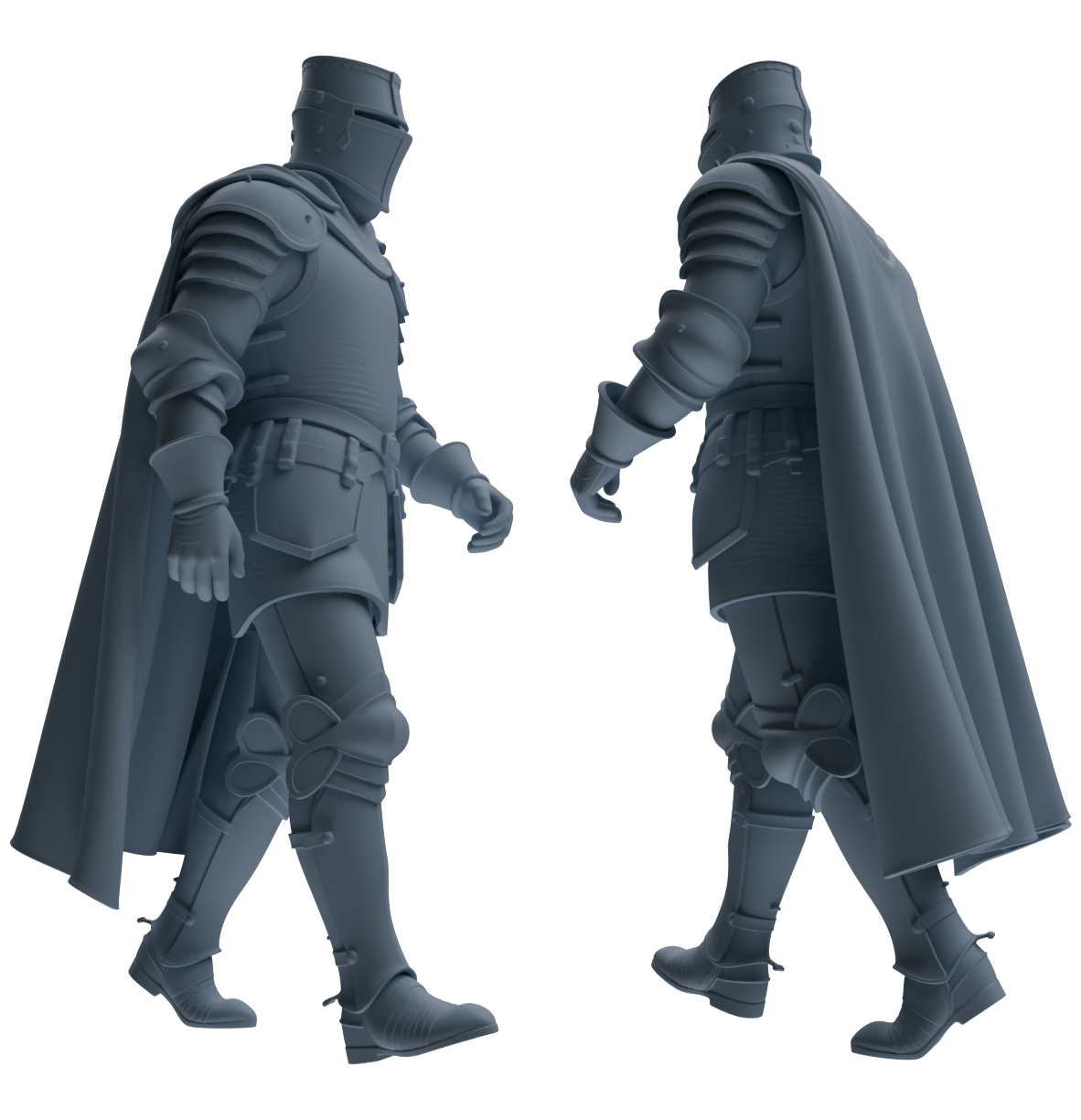 MRY-SFW SSTR096 Miniatures Soldier Model Kit Medieval Knight Six-Person Patrol Group