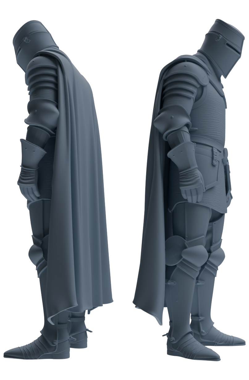 MRY-SFW SSTR085 Miniatures Soldier Model Kit Medieval Knight Five-Person Confession Group