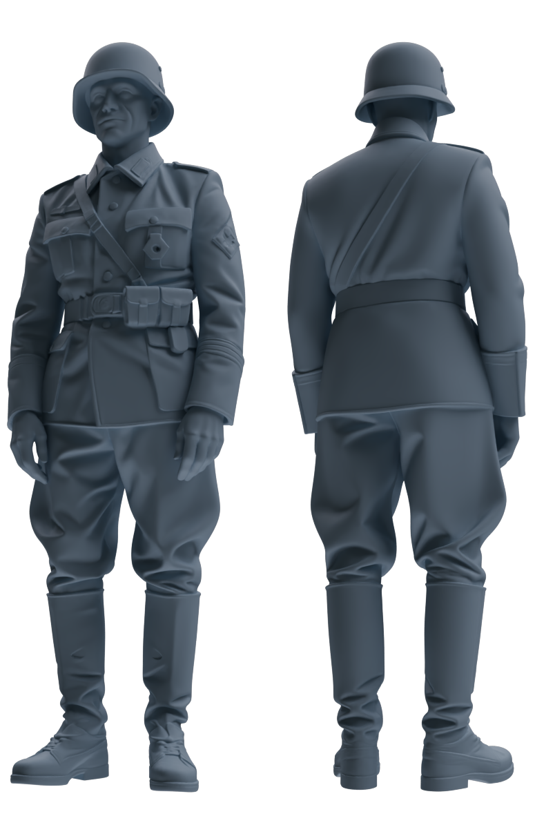 MRY-SFW SSTR001  Miniatures Soldier Model Kit WWII German Army Six-Person Officer Reprimand Group