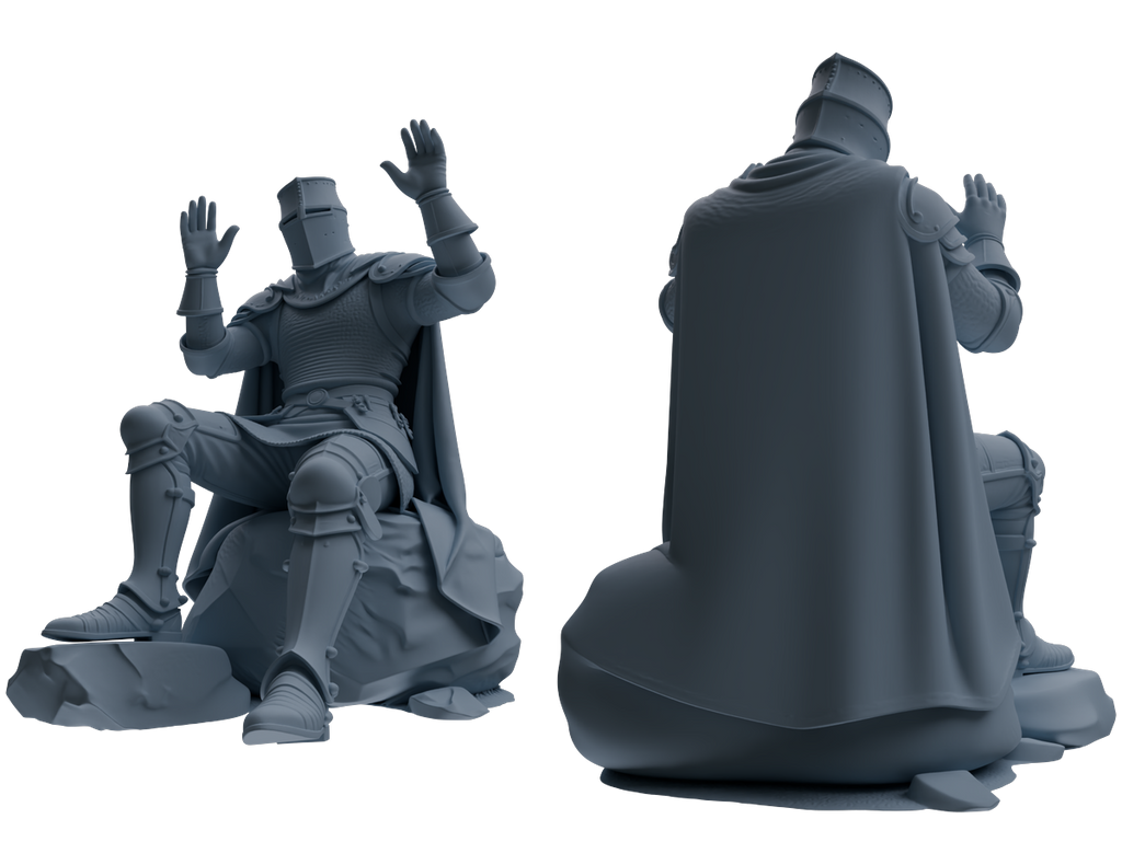 MRY-SFW SSTR088 Miniatures Soldier Model Kit Medieval Knight Five-Person Conversation Group
