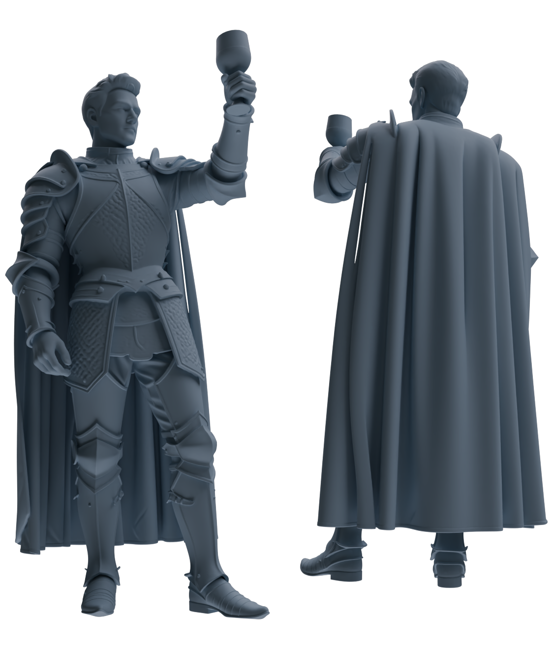 MRY-SFW SSTR090 Miniatures Soldier Model Kit Medieval Knight Six-Person Celebration Group
