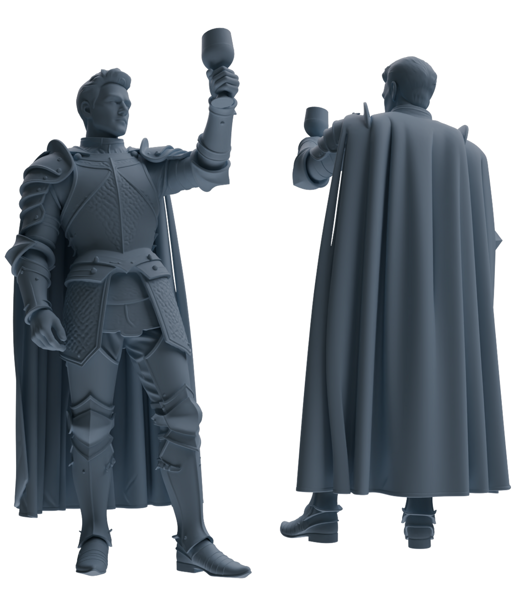 MRY-SFW SSTR090 Miniatures Soldier Model Kit Medieval Knight Six-Person Celebration Group