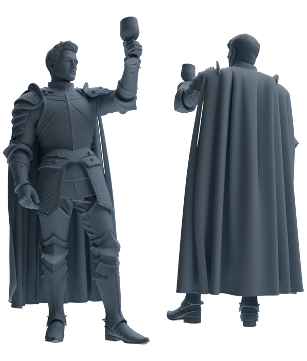 MRY-SFW SSTR090 Miniatures Soldier Model Kit Medieval Knight Six-Person Celebration Group