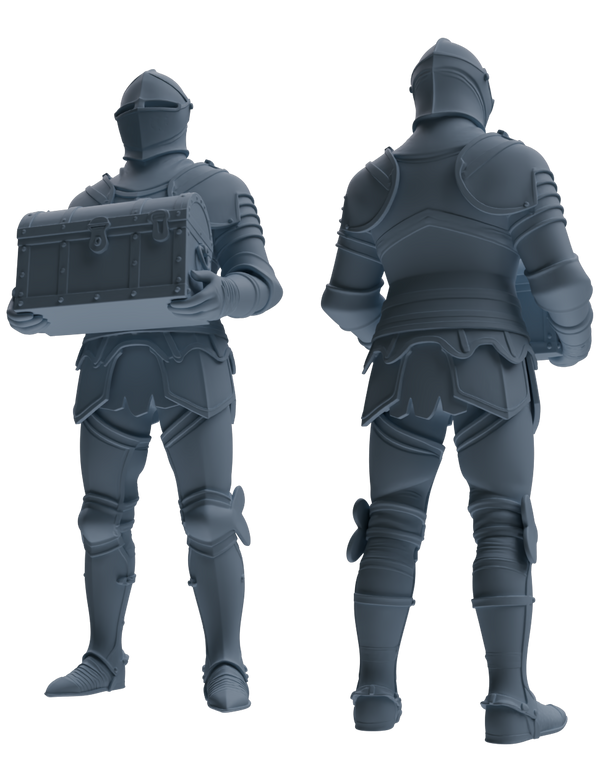 MRY-SFW SSTR084 Miniatures Soldier Model Kit Medieval Knight Five-Person Supply Carrying Group
