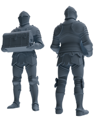 MRY-SFW SSTR084 Miniatures Soldier Model Kit Medieval Knight Five-Person Supply Carrying Group