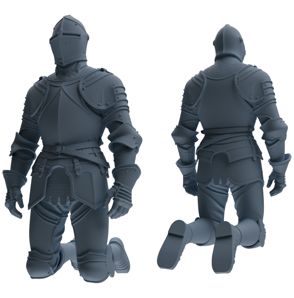 MRY-SFW SSTR097 Miniatures Soldier Model Kit Medieval Knight Six-Person Reprimand Group