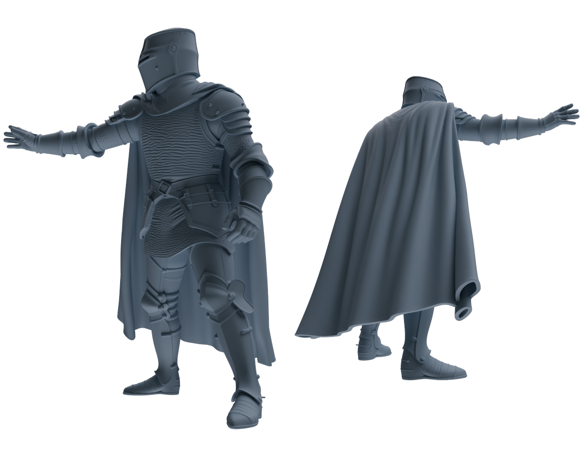 MRY-SFW SSTR086 Miniatures Soldier Model Kit Medieval Knight Six-Person Submission Group