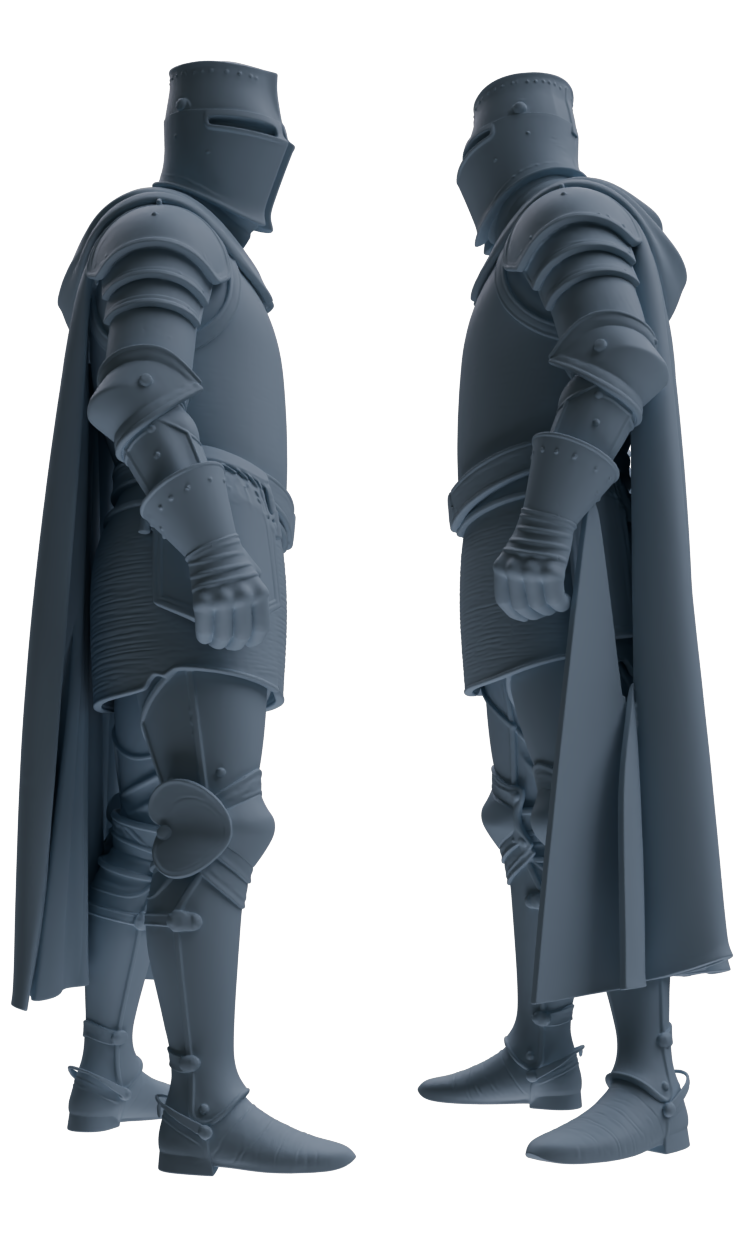 MRY-SFW SSTR091 Miniatures Soldier Model Kit Medieval Knight Five-Person Celebration Group