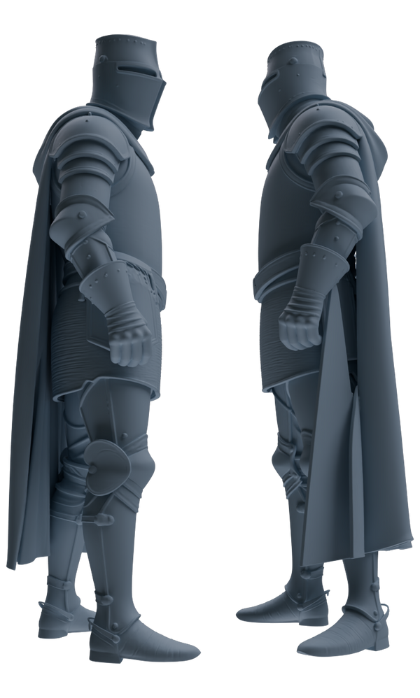 MRY-SFW SSTR091 Miniatures Soldier Model Kit Medieval Knight Five-Person Celebration Group