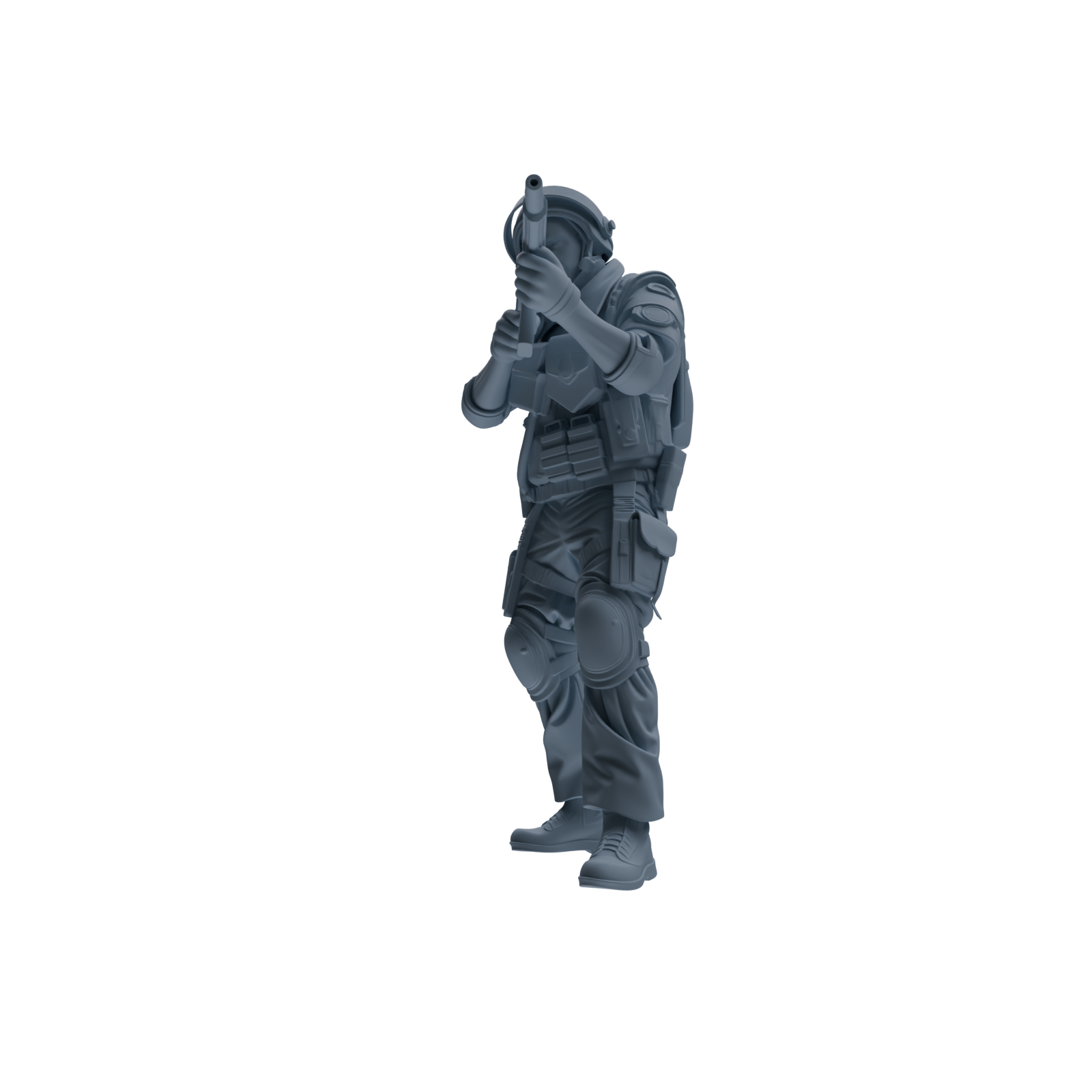 MRY-SFW SSTR324 Modern Counter-Terrorism SWAT Shield Bearer Combat 3 Four-Person Group