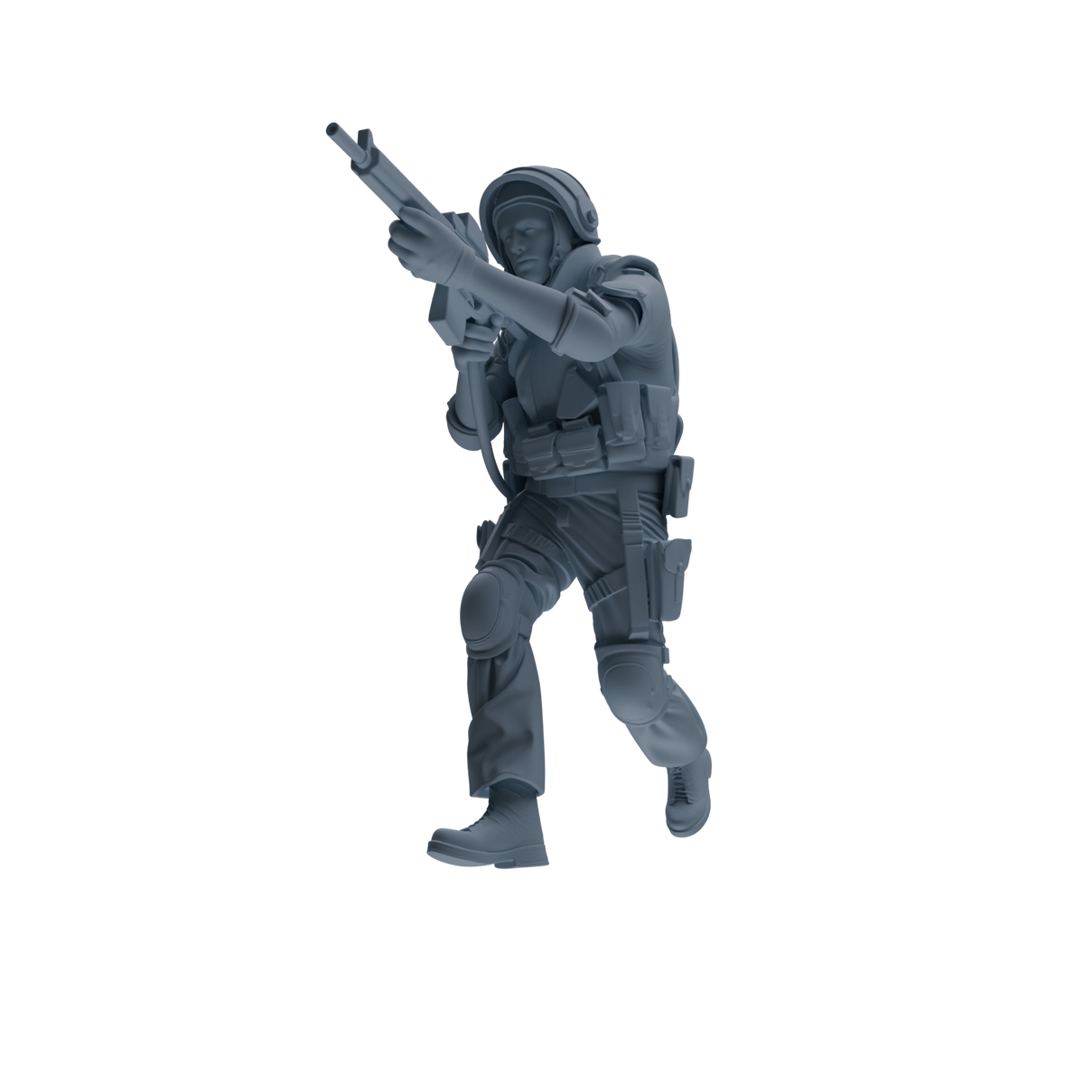 MRY-SFW SSTR322 Modern Counter-Terrorism SWAT Shield Bearer Combat Four-Person Group — detail view 4