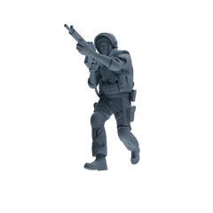 MRY-SFW SSTR322 Modern Counter-Terrorism SWAT Shield Bearer Combat Four-Person Group
