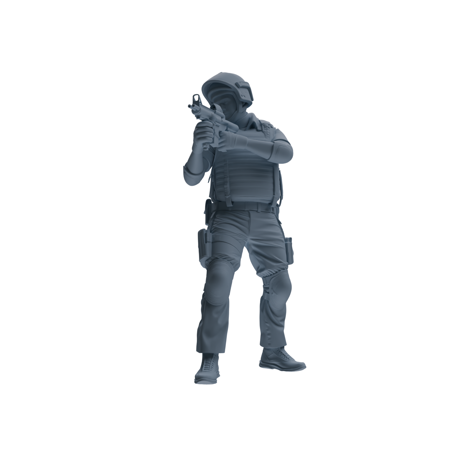 MRY-SFW SSTR323 Modern Counter-Terrorism SWAT Shield Bearer Combat 2 Four-Person Group