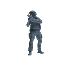 MRY-SFW SSTR323 Modern Counter-Terrorism SWAT Shield Bearer Combat 2 Four-Person Group