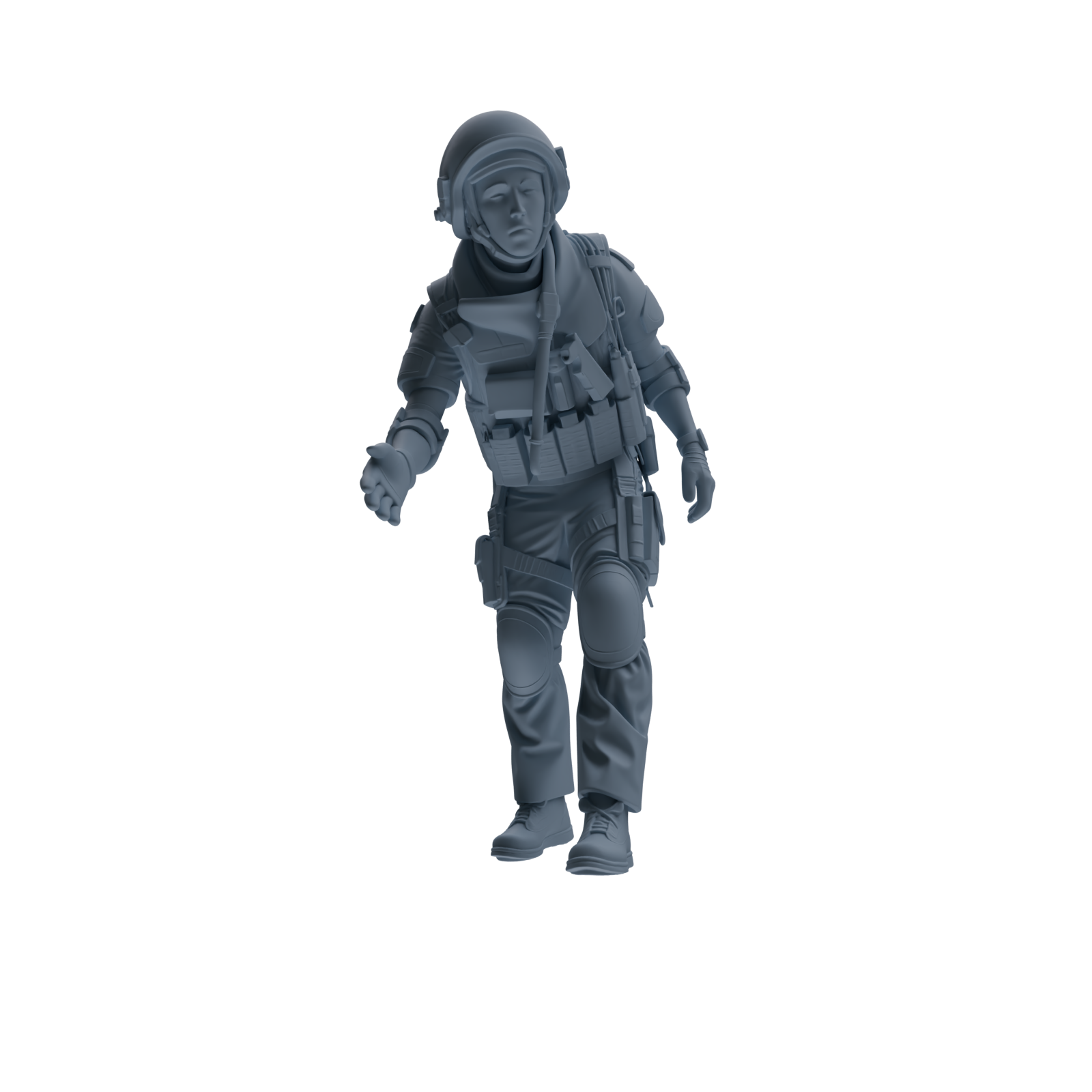 MRY-SFW SSTR317 Modern Counter-Terrorism SWAT Shield Bearer Rescue 2 Four-Person Group
