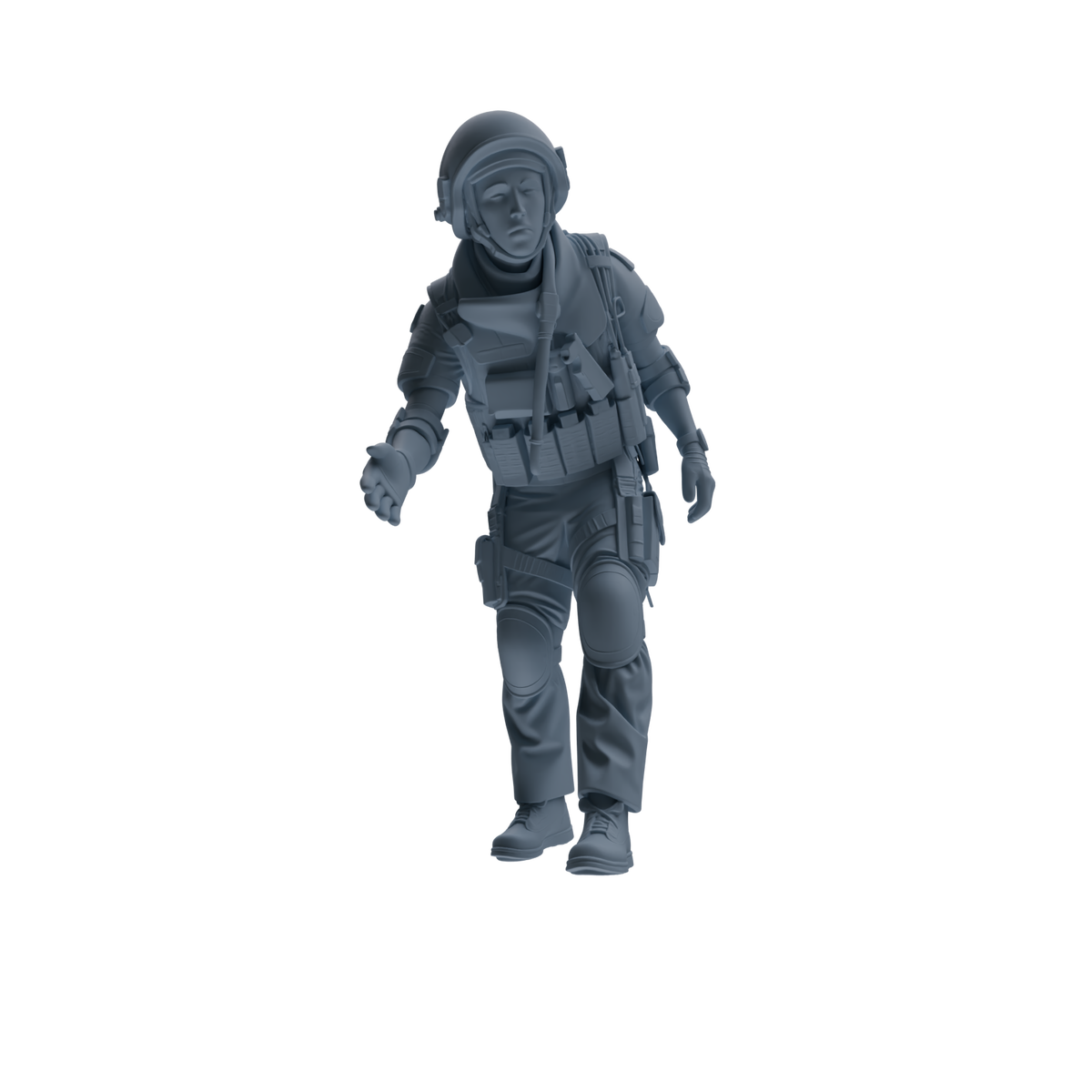 MRY-SFW SSTR317 Modern Counter-Terrorism SWAT Shield Bearer Rescue 2 Four-Person Group — detail view 4
