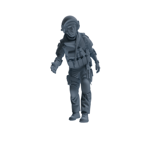 MRY-SFW SSTR317 Modern Counter-Terrorism SWAT Shield Bearer Rescue 2 Four-Person Group