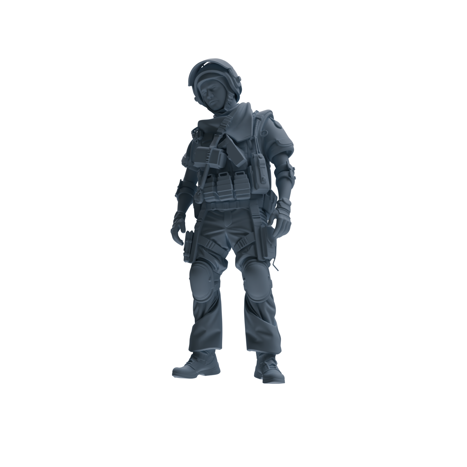MRY-SFW SSTR315 Modern Counter-Terrorism SWAT Shield Bearer Conversation Four-Person Group
