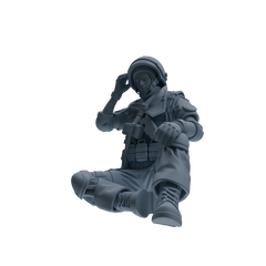 MRY-SFW SSTR318 Modern Counter-Terrorism SWAT Shield Bearer Rest Four-Person Group