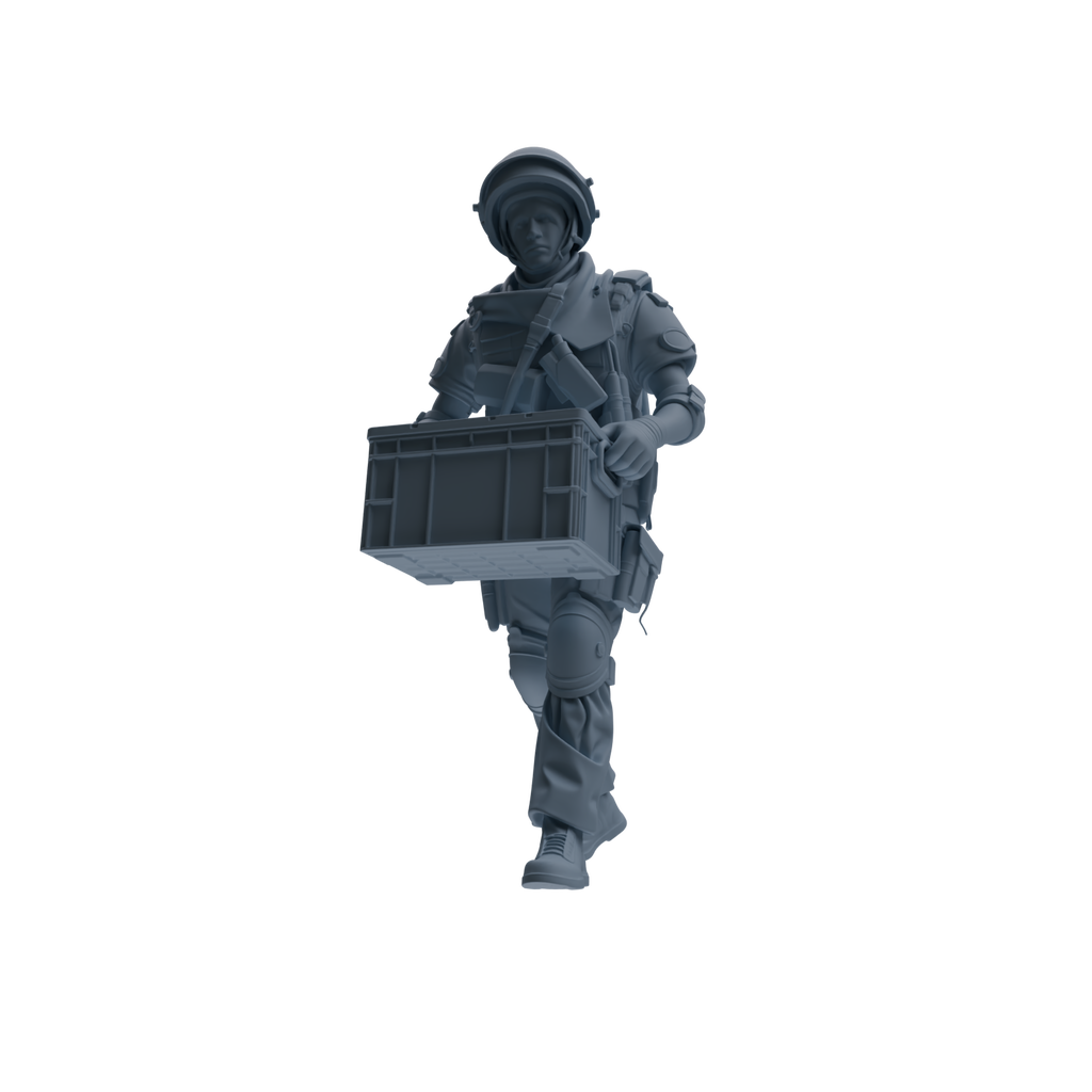 MRY-SFW SSTR314 Modern Counter-Terrorism SWAT Shield Bearer Logistics Four-Person Group