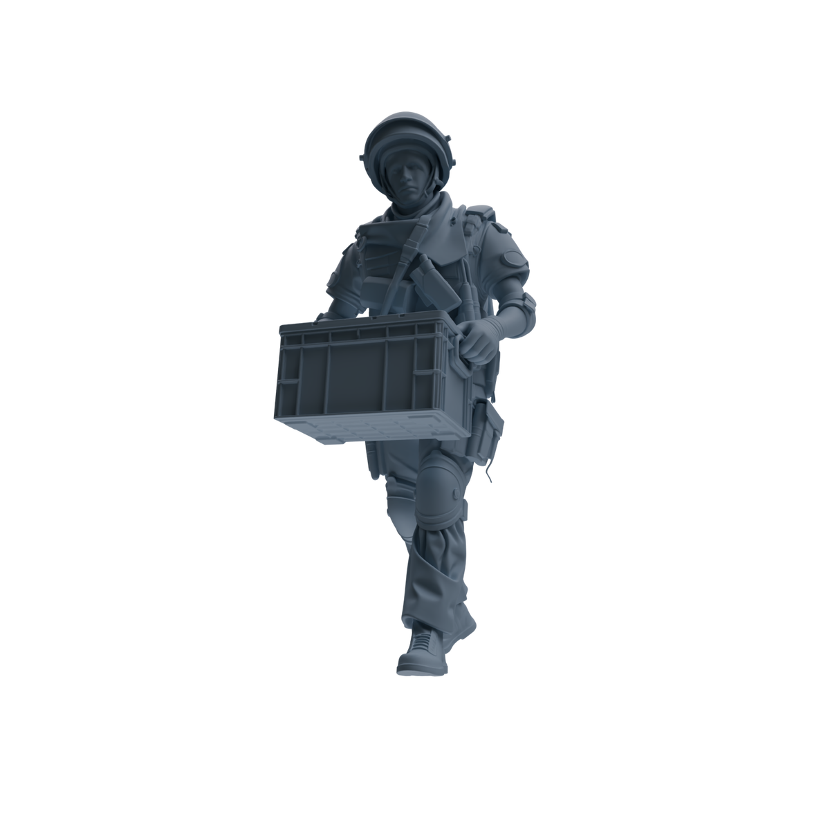 MRY-SFW SSTR314 Modern Counter-Terrorism SWAT Shield Bearer Logistics Four-Person Group — detail view 3