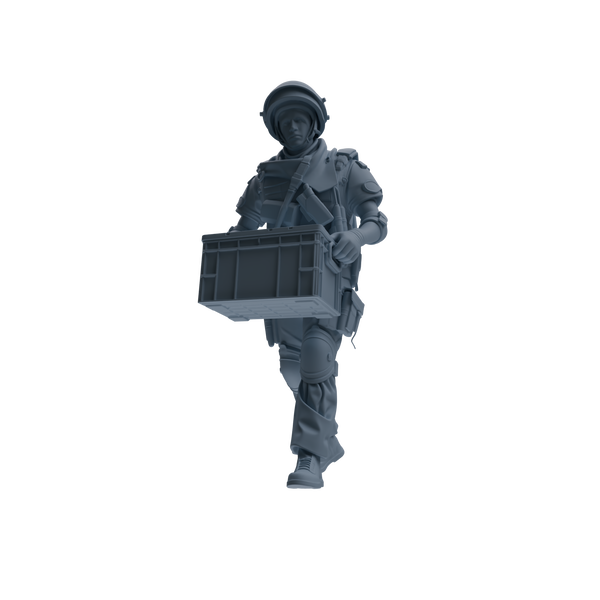 MRY-SFW SSTR314 Modern Counter-Terrorism SWAT Shield Bearer Logistics Four-Person Group