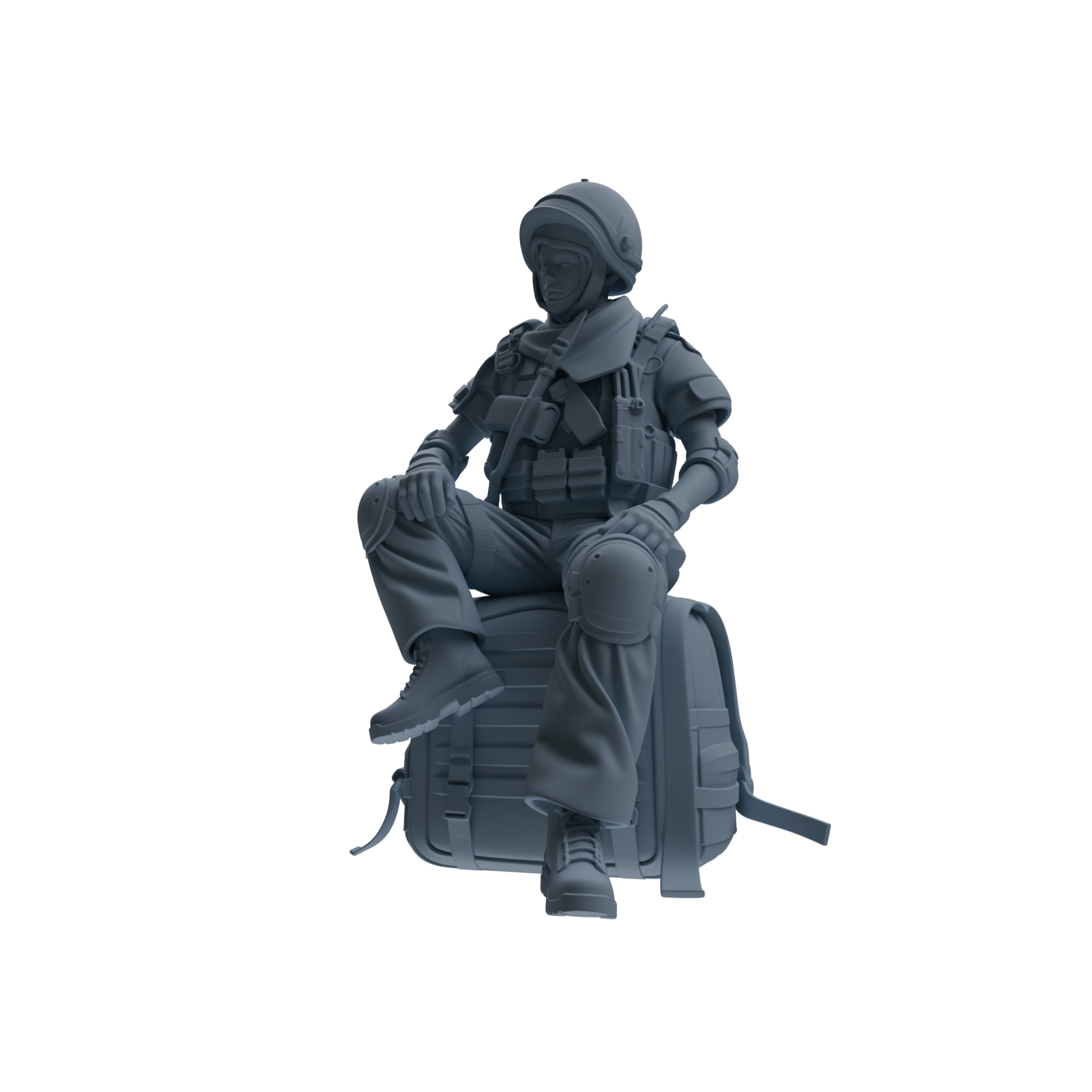 MRY-SFW SSTR320 Modern Counter-Terrorism SWAT Shield Bearer Rest 3 Four-Person Group