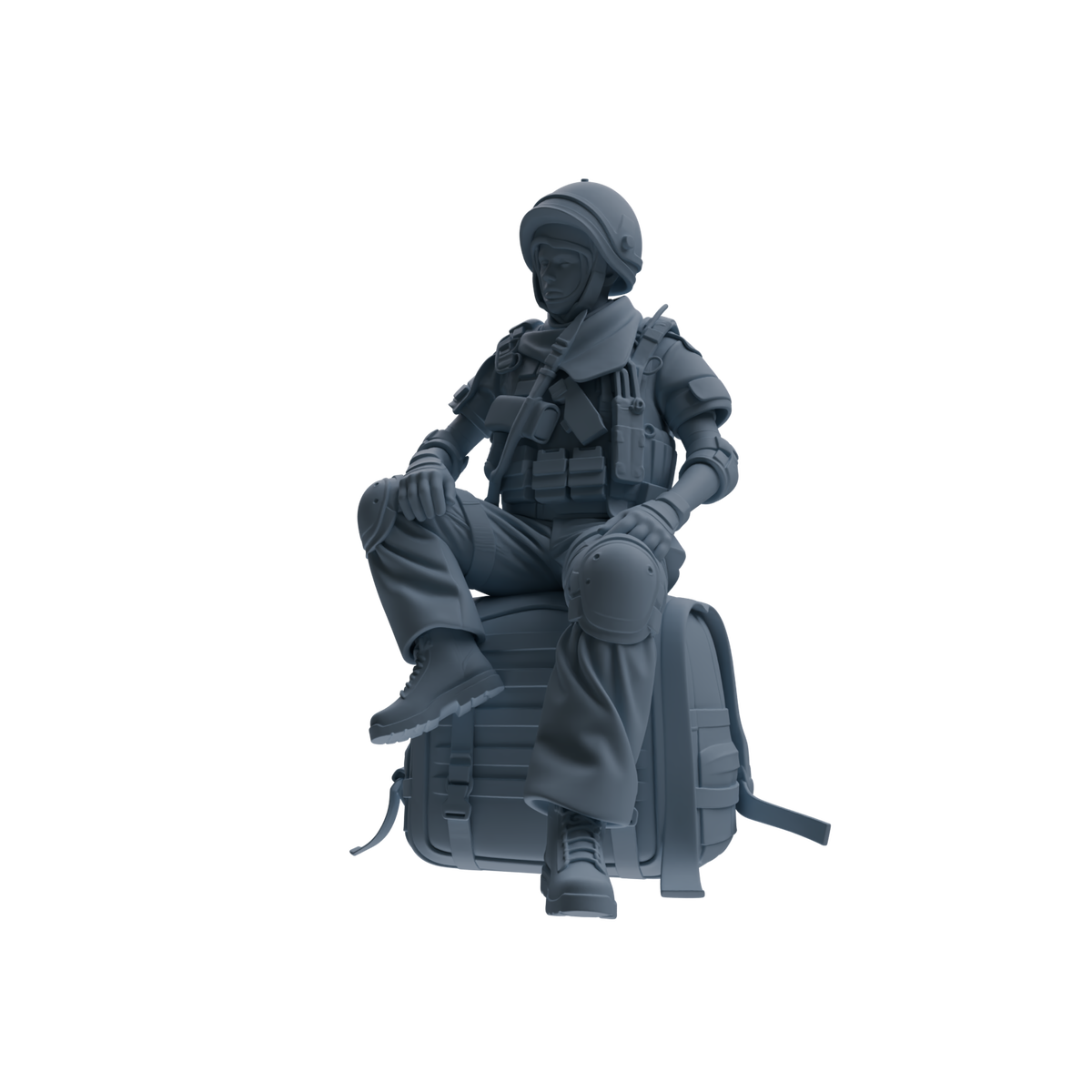 MRY-SFW SSTR320 Modern Counter-Terrorism SWAT Shield Bearer Rest 3 Four-Person Group — detail view 4