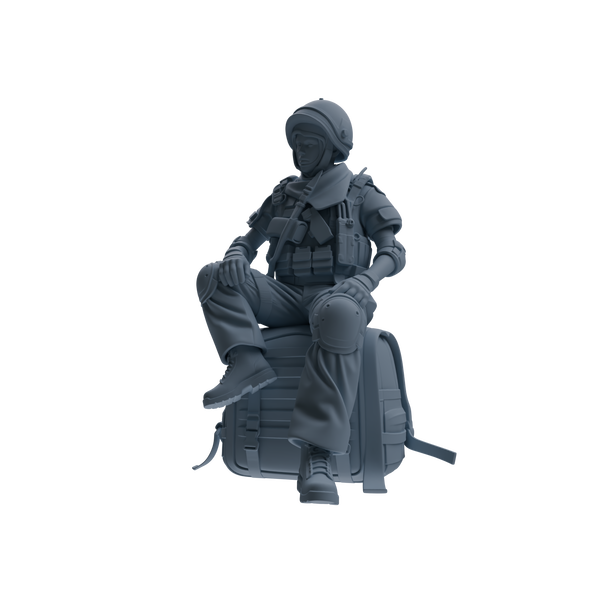 MRY-SFW SSTR320 Modern Counter-Terrorism SWAT Shield Bearer Rest 3 Four-Person Group