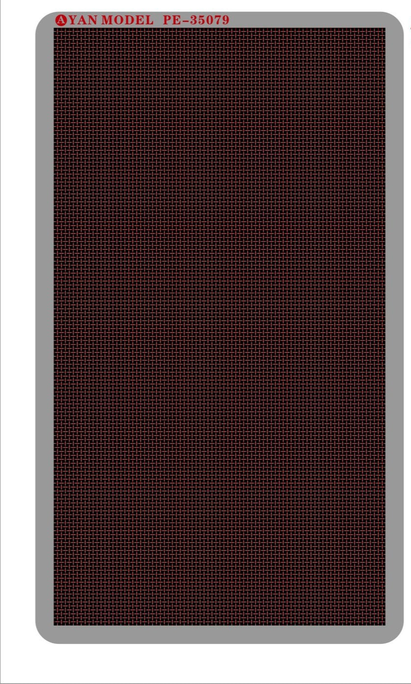 Yan Model PE35079 1/35 SCALE General weave photo etch net for AFV(Big) — scale model kit