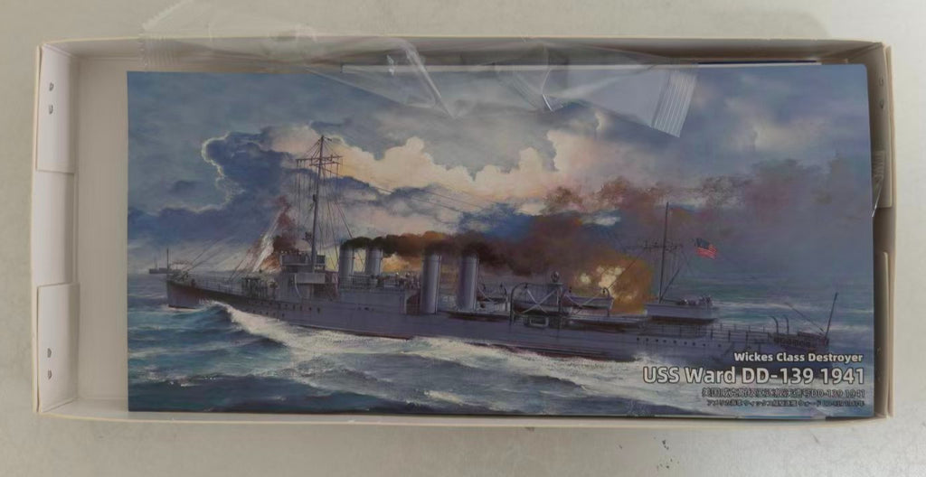 Flyhawk FH1106 1/700 Wickes Class Destroyer USS Ward DD-139 1941 Plastic Model Kit