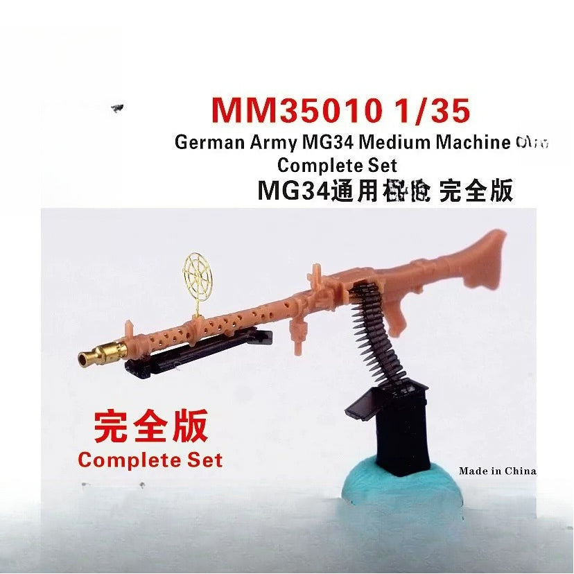 FiveStar Model MM35010 1/35 German MG34 General Purpose Machine Complete Edition — scale model kit