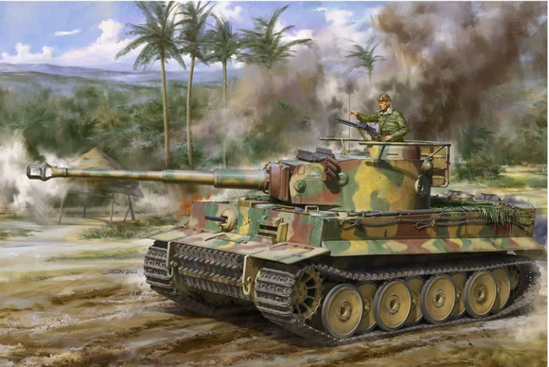 Border BT-023 1/35 Tiger Tank Initial Type Southeast Asian Battlefield model kit — scale model kit