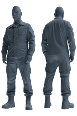 MRY-SFW SSTR038 Miniatures Soldier Model Kit 1993 Mogadishu Black Hawk Helicopter Soldier Standing at Attention Six-Person Group 2