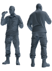 MRY-SFW SSTR026 Miniatures Soldier Model Kit 1993 Mogadishu Black Hawk Helicopter Soldier Singing Five-Person Group