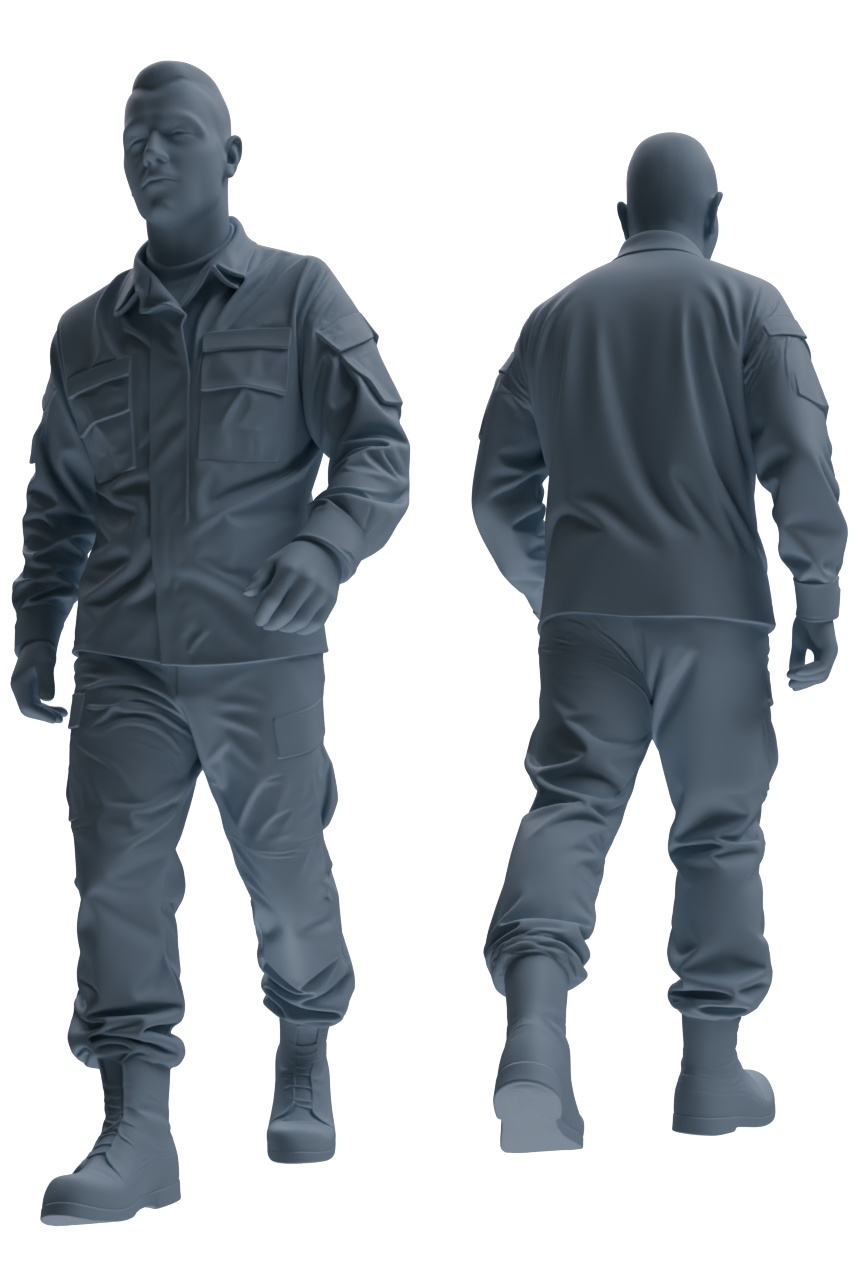 MRY-SFW SSTR036 Miniatures Soldier Model Kit 1993 Mogadishu Black Hawk Helicopter Soldier Patrol Six-Person Group